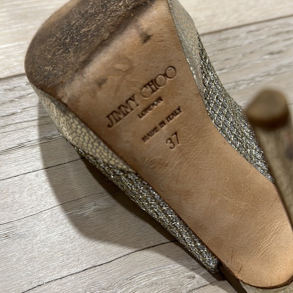 Jimmy Choo leather printed slingback pumps - Picture 8 of 8